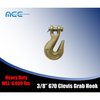 Tie 4 Safe G70 3/8" Clevis Grab Hooks Tow Chain Hook Flatbed Truck Trailer Tie Down, 20PK FH406-38-20